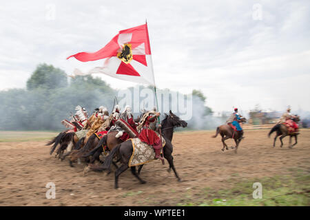 Vivat Vasa 2019 Battaglia di due Vasas 1626 rievocazione in Gniew, Polonia. 10 agosto 2019 © Wojciech Strozyk / Alamy Stock Photo Foto Stock