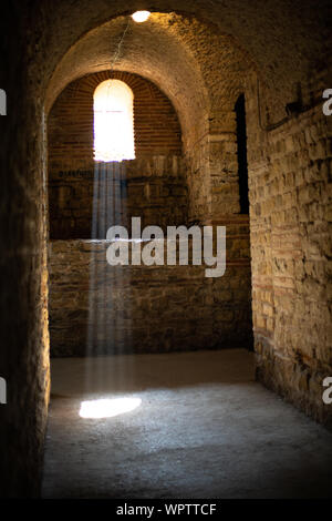 Una vista dei bagni imperiali a Treviri, Germania Foto Stock