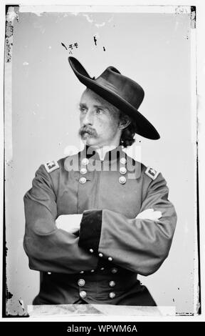 Il maggiore generale George Armstrong Custer] Foto Stock