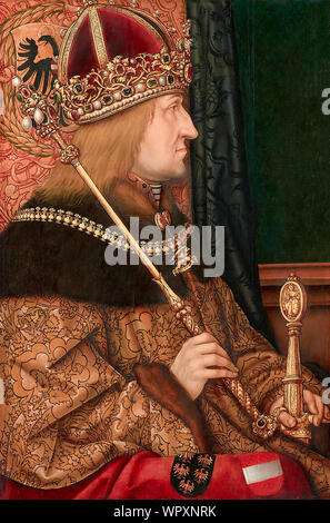 Kaiser Federico III, Imperatore del Sacro Romano Impero - Hans Burgkmair il sambuco, circa 1500 Foto Stock