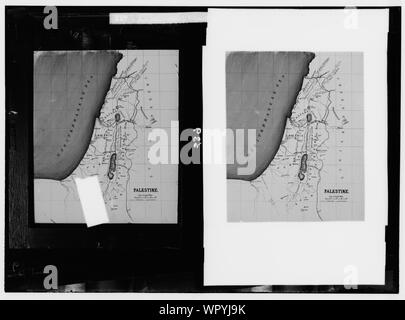 Carte, piani, restauri, ecc. Mappa della Palestina Foto Stock