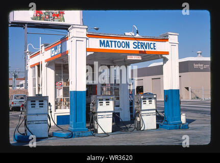 Servizio in Mattoon golfo, Culver City, California Foto Stock