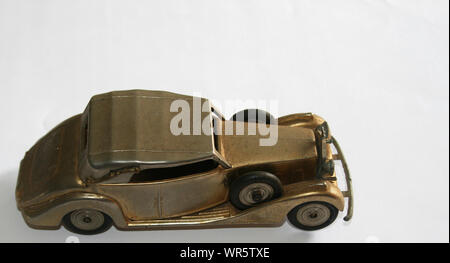 Close up di un metallo gold car ornamento, Sud Africa Foto Stock