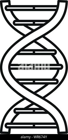 Alzheimer malattia di dna icona. Profilo di dna di alzheimer malattia icona vettore per il web design isolato su sfondo bianco Illustrazione Vettoriale