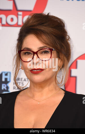 Nicole Barber-Lane frequentando il TV Choice Awards tenutosi presso l'Hilton Hotel di Park Lane a Londra. Foto Stock