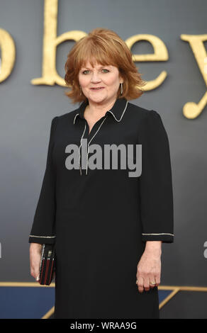 Foto deve essere accreditato ©Alpha premere 079965 09/09/2019 Lesley Nicol Cavendish Abbey Premiere Mondiale Leicester Square Londra Foto Stock