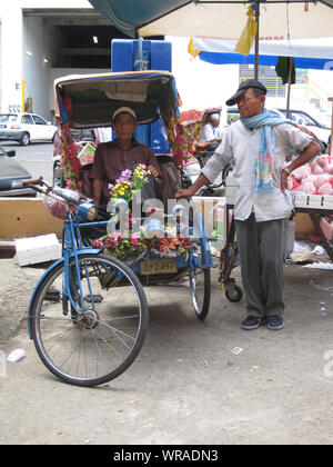 Becak, Kota Bharu, Malaysia, 2009 Foto Stock