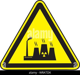 Termica, reattore, struttura icona, cartello, vettore Illustrazione Vettoriale