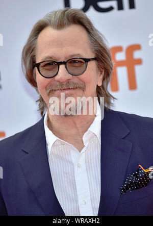 Toronto, Canada. 09Sep, 2019. Gary Oldman arriva per il North American premiere di 'La lavanderia a gettoni' alla principessa di Galles Theatre durante il Toronto International Film Festival di Toronto, Canada lunedì 9 settembre, 2019. Foto di Chris Chew/UPI Credito: UPI/Alamy Live News Foto Stock