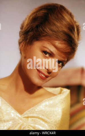 Eva Bartok, ungarisch britische Schauspielerin, Deutschland frühe 1960er Jahre. Ungherese British attrice Eva Bartok, Germania primi 1960s. Foto Stock