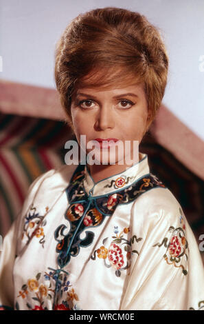 Eva Bartok, ungarisch britische Schauspielerin, Deutschland frühe 1960er Jahre. Ungherese British attrice Eva Bartok, Germania primi 1960s. Foto Stock