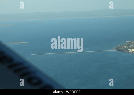 Vista aerea del molo di Urangan Hervey Bay Foto Stock