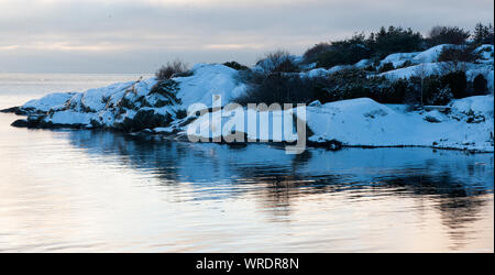 Svezia - Inverno freddo, stagione, regioni, congelamento, temperature, ghiaccio, neve Foto Stock