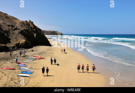 Playa de La Pared. Fuerteventura Isole Canarie. Spagna Foto Stock