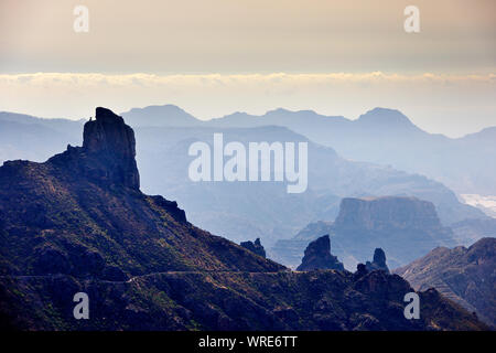 Roque Nublo, Gran Canaria. Isole Canarie Spagna Foto Stock