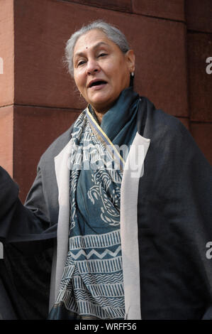 Jaya Bachchan è un Indiano attrice cinematografica da Mumbai cinema noto come Bollywood e un politico. Attualmente è Membro del Parlamento nel Rajya BRS Foto Stock