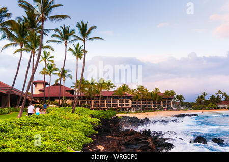 Koloa, Kauai HI - Aprile 25, 2008 - Lo Sheraton Resort sulla spiaggia di Koloa, Kauai, Hawaii, STATI UNITI D'AMERICA Foto Stock