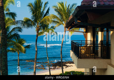 Koloa, Kauai HI - Aprile 25, 2008 - Lo Sheraton Resort sulla spiaggia di Koloa, Kauai, Hawaii, STATI UNITI D'AMERICA Foto Stock