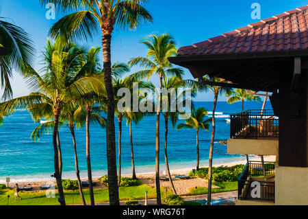 Koloa, Kauai HI - Aprile 25, 2008 - Lo Sheraton Resort sulla spiaggia di Koloa, Kauai, Hawaii, STATI UNITI D'AMERICA Foto Stock