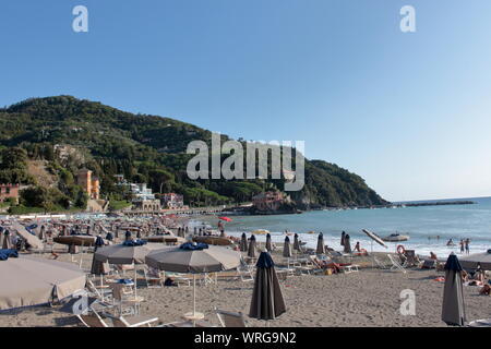 Bonassola paesaggio, Cinque terre national park, Italia Foto Stock