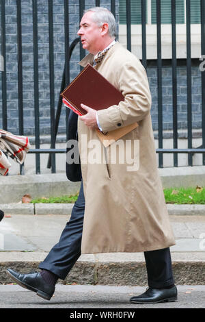 Westminster, Londra, 10 settembre 2019. L'avvocato generale Geoffrey Cox arriva in Downing Street Credit: Imageplotter/Alamy Live News Foto Stock