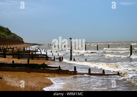 I frangiflutti in legno Bawdsey Ferry Suffolk REGNO UNITO Foto Stock