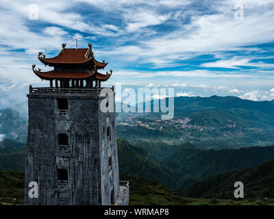 Il Vietnam Sapa Fansipan mountain view e il paesaggio Foto Stock