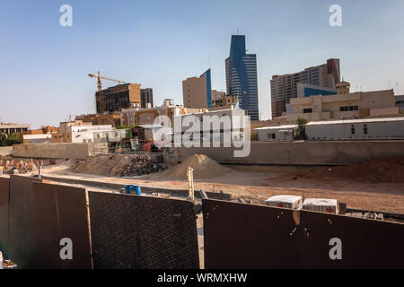 Riyadh progetto di metropolitana area di costruzione in Al quartiere Murabba Foto Stock