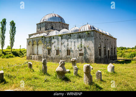 La moschea di piombo noto anche come Busatli Mehmet Pasha moschea è una moschea storica di Scutari Foto Stock