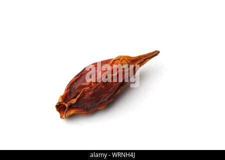 Secchi frutta gardenia closeup isolati su sfondo bianco Foto Stock