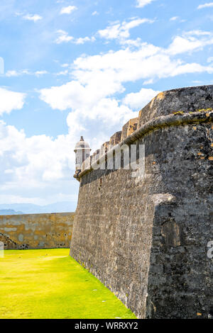 Fort San Felipe del Morro, Puerto Rico. Foto Stock