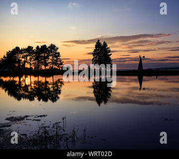 Tramonto a Andrew Haydon Park Foto Stock