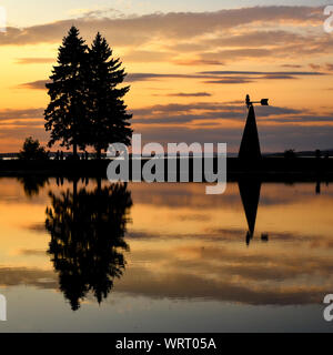 Tramonto a Andrew Haydon Park Foto Stock