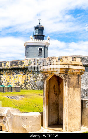 Fort San Felipe del Morro, Puerto Rico. Foto Stock