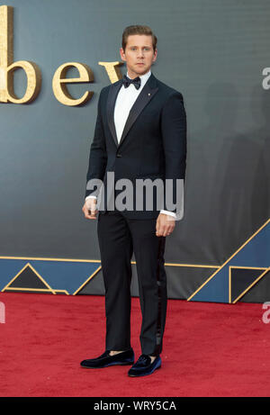 Londra, Regno Unito. 09Sep, 2019. Allen Leech assiste la Premiere mondiale di Cavendish Abbey a Leicester Square a Londra. Credito: SOPA Immagini limitata/Alamy Live News Foto Stock