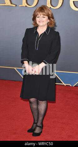 Londra, Regno Unito. 09Sep, 2019. Lesley Nicol assiste il Cavendish Abbey Premiere mondiale a Cineworld Leicester Square a Londra. Credito: SOPA Immagini limitata/Alamy Live News Foto Stock