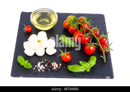 Set di prodotti per la realizzazione di caprese. Foto Studio Foto Stock