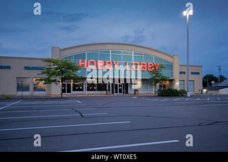 Nuova Hartford, NY - Settembre 09, 2019: esterne di Hobby Lobby Store. È un americano di catena di vendita al dettaglio di arti e mestieri e negozi. Come di 2012, la catena Foto Stock