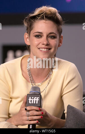 Kristen Stewart frequentando il 'Seberg' conferenza stampa durante la quarantaquattresima Toronto International Film Festival a TIFF Bell Lightbox Su settembre 8, 2019 a Toronto in Canada. Foto Stock