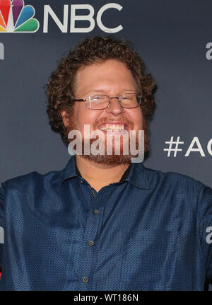 Hollywood, CA. Decimo Sep, 2019. Ryan Niemiller, a "America's Got Talent' stagione 14 Live Show tappeto rosso al Dolby Theatre in Hollywood, la California il 10 settembre 2019. Credito: Faye Sadou/media/punzone Alamy Live News Foto Stock