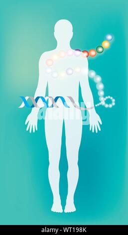 Struttura proteica. Una infografica illustrazione. Illustrazione Vettoriale