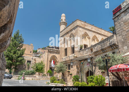 Bab Es Sur-melik Mahmud Cami nella Città Vecchia Mardin, Turchia Foto Stock