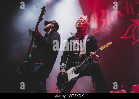 Settembre 10th, 2019 - La band americana di Pietra Nera ciliegia suona dal vivo al Pala Alpitour in Torino, apertura di Alice Cooper Foto Stock