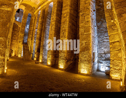 Cisterna bizantina rinvenuti durante gli scavi nell antica città di Dara Foto Stock