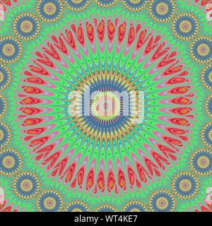Calcolatore multicolore generato star mandala disegno frattale sfondo Illustrazione Vettoriale