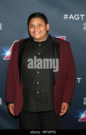 Los Angeles, CA. Decimo Sep, 2019. Luca Islam presso gli arrivi per America's Got Talent Live Screening, Dolby Theatre a Hollywood e Highland Center, Los Angeles, CA, 10 settembre 2019. Credito: Priscilla concedere/Everett raccolta/Alamy Live News Foto Stock