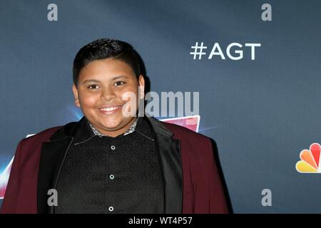 Los Angeles, CA. Decimo Sep, 2019. Luca Islam presso gli arrivi per America's Got Talent Live Screening, Dolby Theatre a Hollywood e Highland Center, Los Angeles, CA, 10 settembre 2019. Credito: Priscilla concedere/Everett raccolta/Alamy Live News Foto Stock