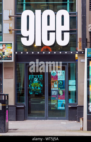 The Glee Club, teatro di commedie e musica dal vivo nel centro di Glasgow, Scozia, Regno Unito Foto Stock