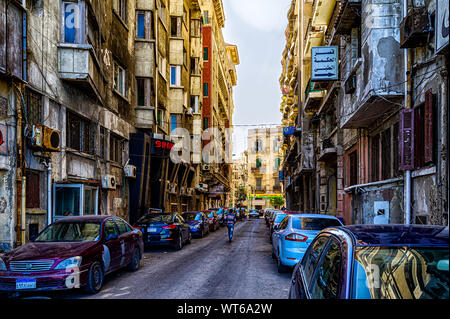 Adib Bek Ashak street in Alessandria Foto Stock