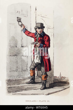 Il pittoresco di rappresentazioni di vestire e modi della lingua inglese - - 1814 - - da William Alexander (1767 1816) - Illustrazione Di Portalettere Foto Stock